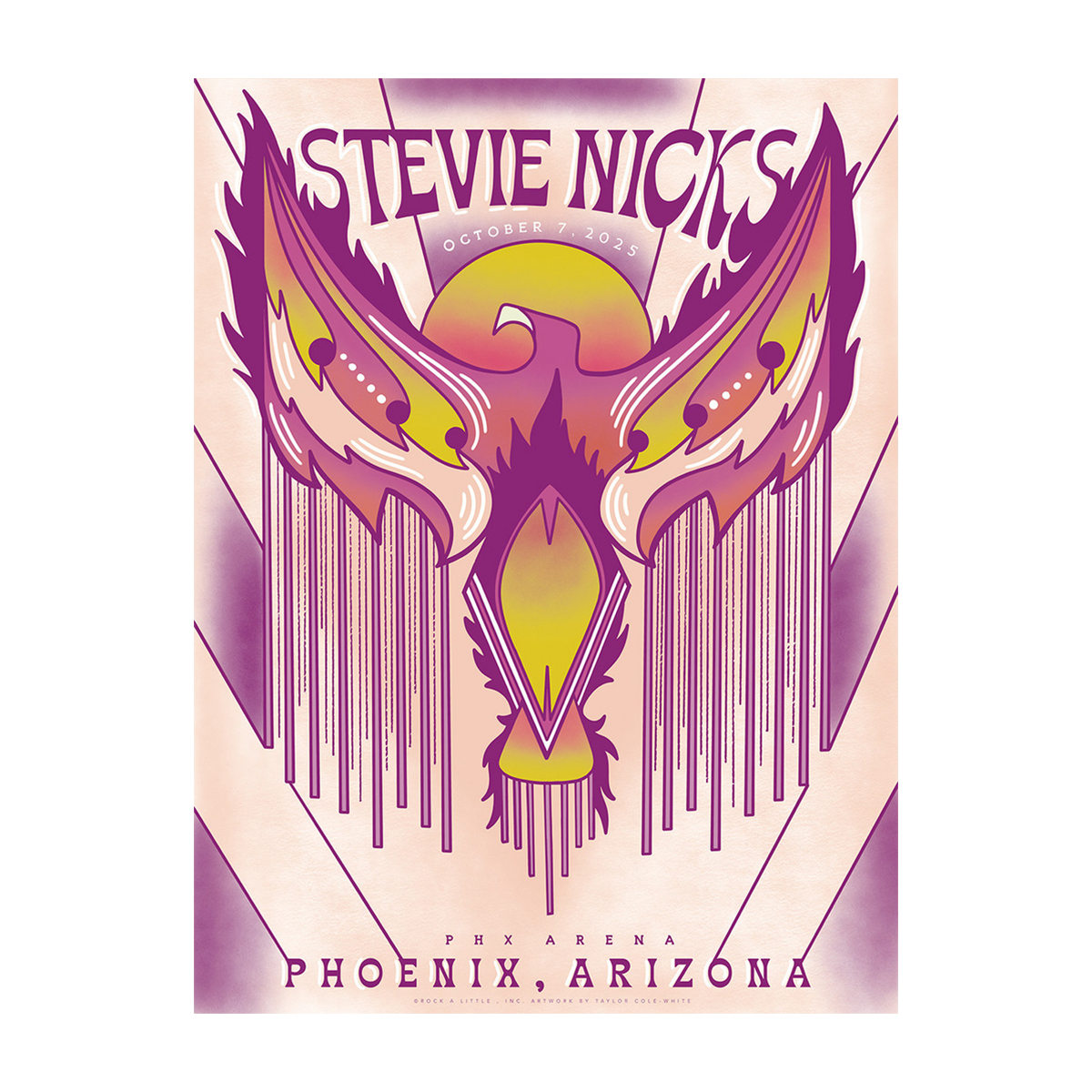 Stevie Nicks 2025 Tour Poster - Phoenix