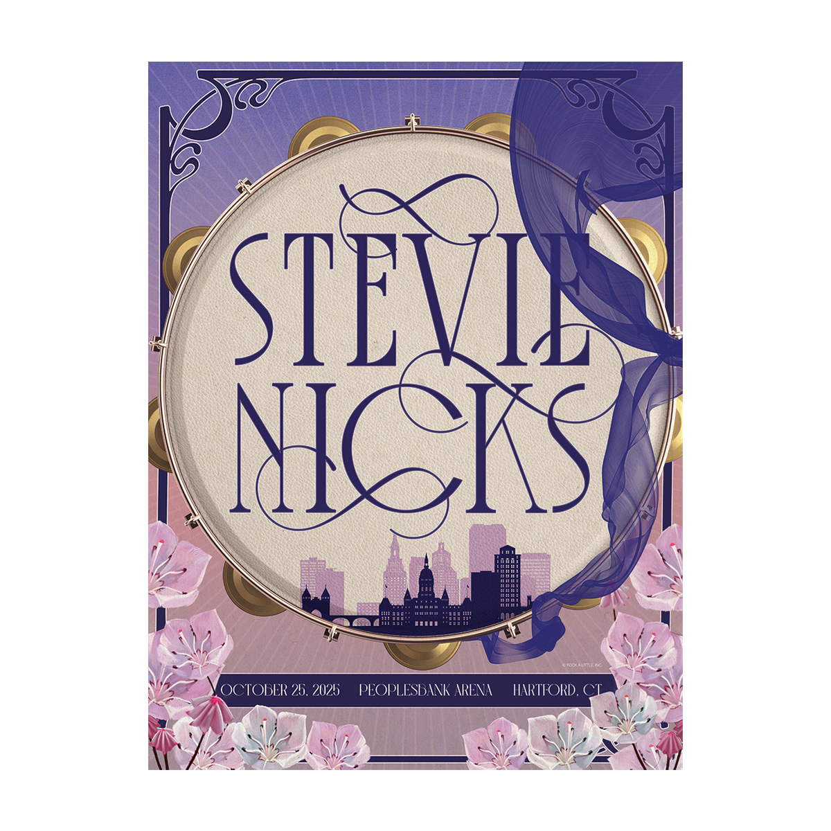 Stevie Nicks 2025 Tour Poster - Hartford