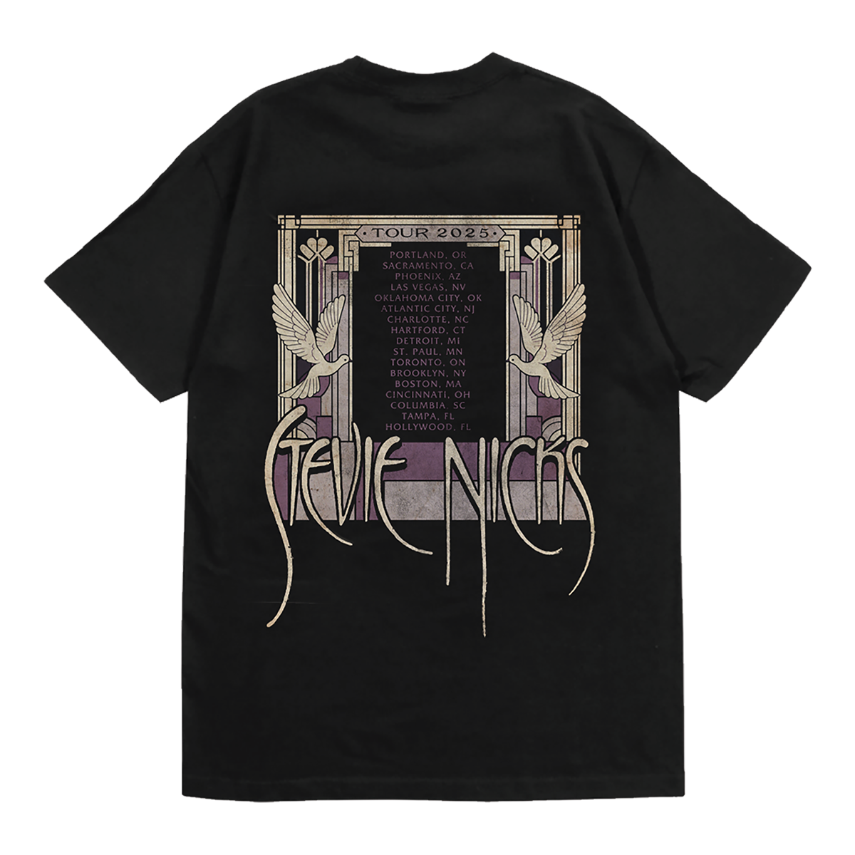 Stevie Nicks Tour 2025 Dancing Doves Tee