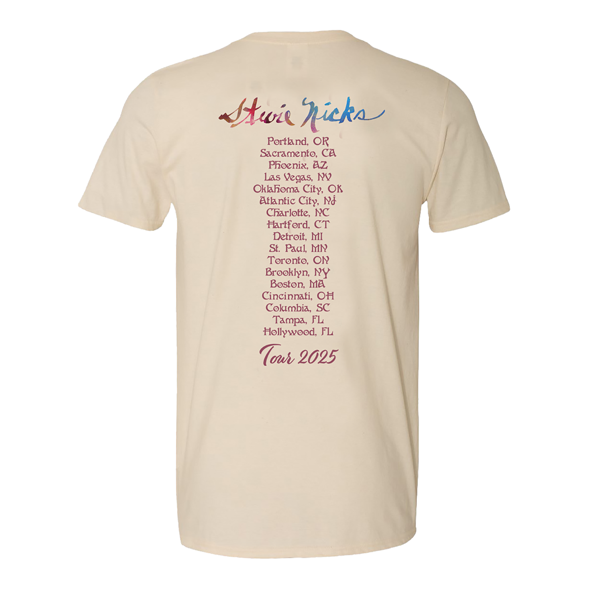 Stevie Nicks Tour 2025 Head Scarf Photo Tee
