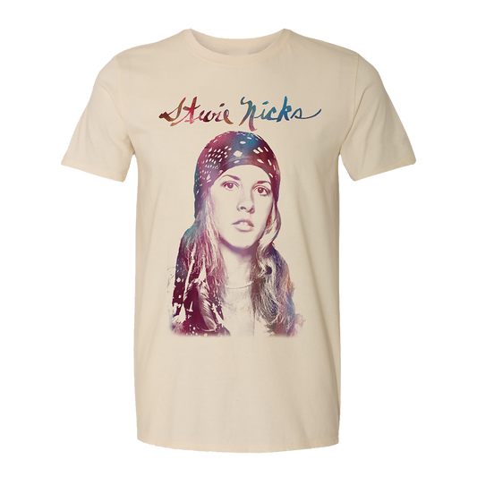 Stevie Nicks Tour 2025 Head Scarf Photo Tee