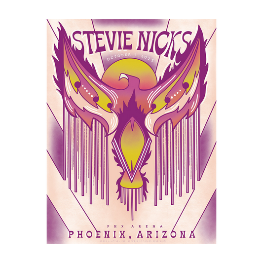 Stevie Nicks 2025 Tour Poster - Phoenix