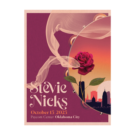 Stevie Nicks 2025 Tour Poster - Oklahoma City