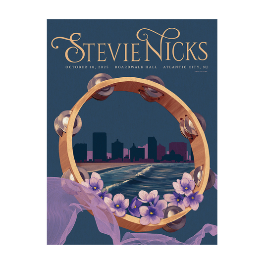 Stevie Nicks 2025 Tour Poster - Atlantic City