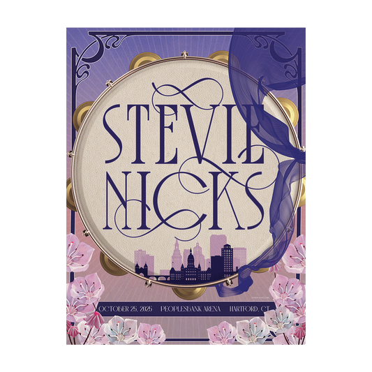 Stevie Nicks 2025 Tour Poster - Hartford