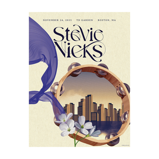 Stevie Nicks 2025 Tour Poster - Boston