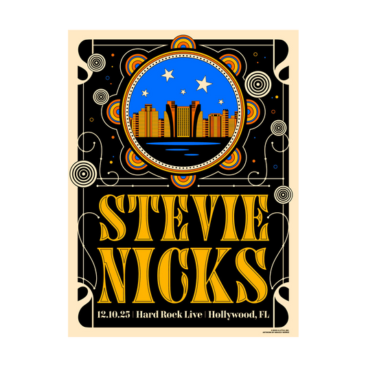 Stevie Nicks 2025 Tour Poster - Hollywood