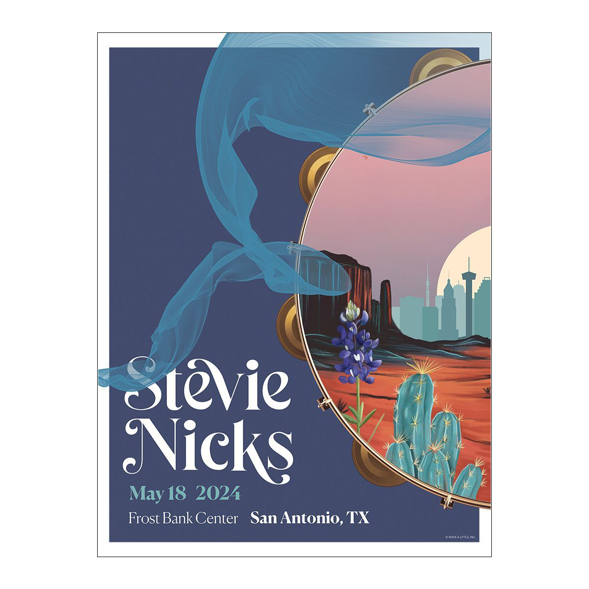 San Antonio, TX Poster Regular Print Stevie Nicks